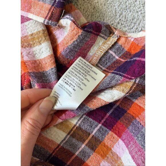 Anthropologie Pilcro Breezy Button Down Plaid shirt, XS $98 C27 - Picture 7 of 10